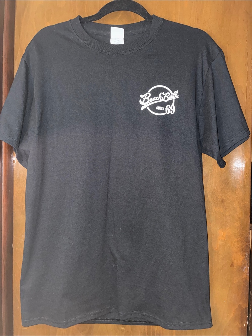Beach Ball Since 69 Black Graphic Tee